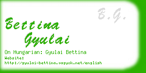 bettina gyulai business card